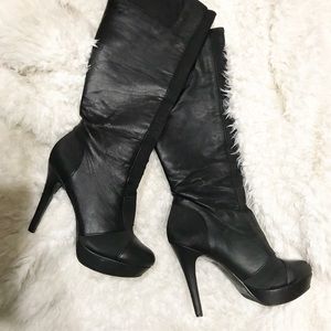 Jessica Simpson Black Cabretta Boots ! Size 8M